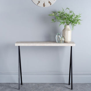 Brito Grey Marble Console Table