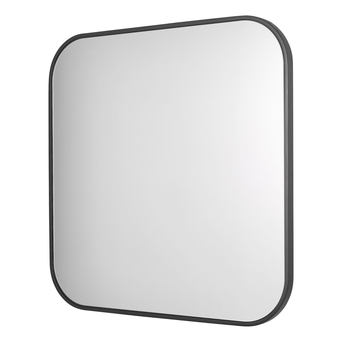 Firuz Matte Black Square Mirror