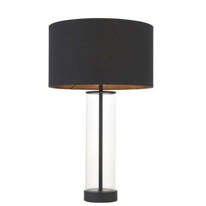 Lessina Matte Black & Glass Touch Table Lamp