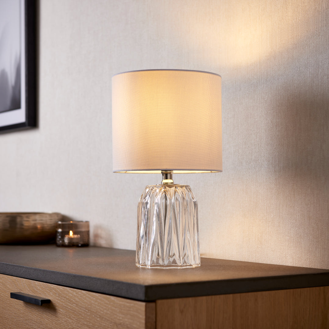 Shaded Glass Table Lamp