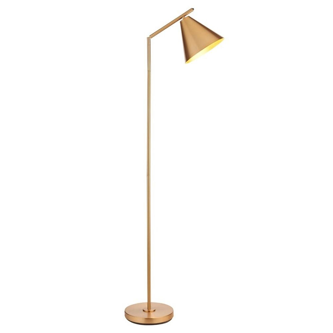 Cape Antique Brass Task Floor Lamp