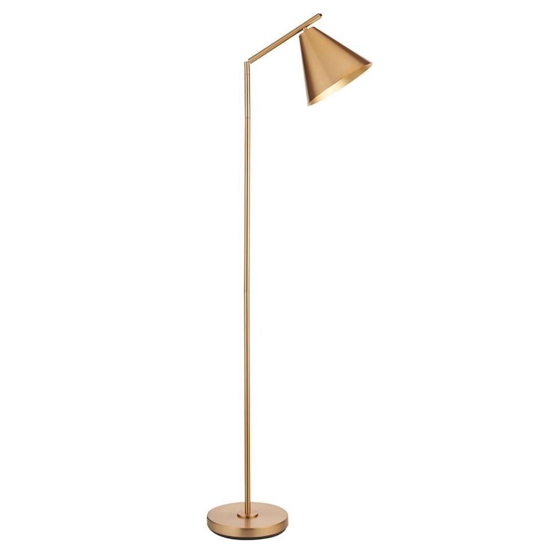 Cape Antique Brass Task Floor Lamp