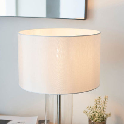 Lessina Silver & Glass Touch Table Lamp