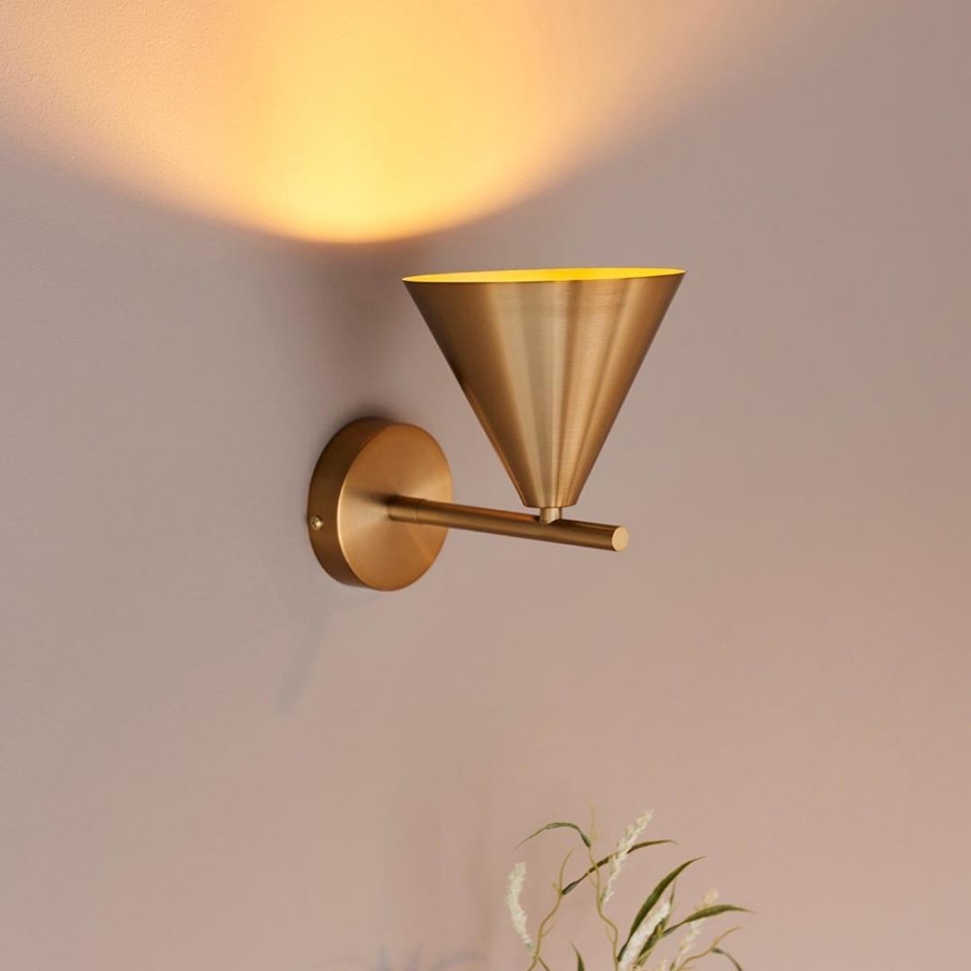 Cape Antique Brass Task Wall Light