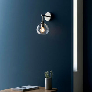 Allegra 1-Light Silver Wall Light