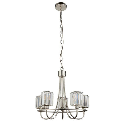 Berenice 5 Light Silver Pendant Ceiling Light