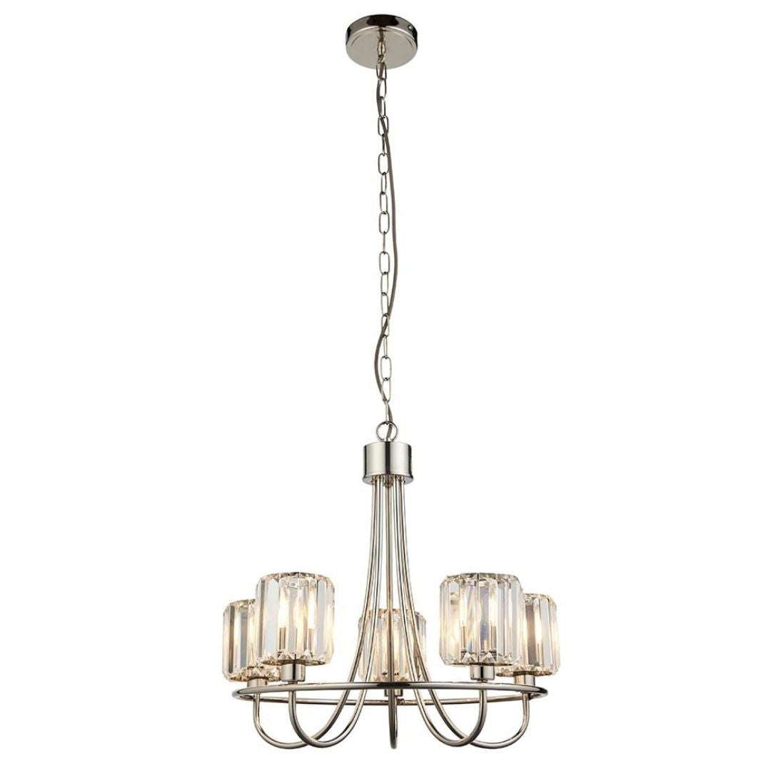 Berenice 5 Light Silver Pendant Ceiling Light