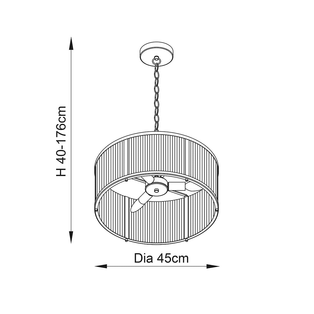 Ridgeton 3-Light Antique Brass Ceiling Light