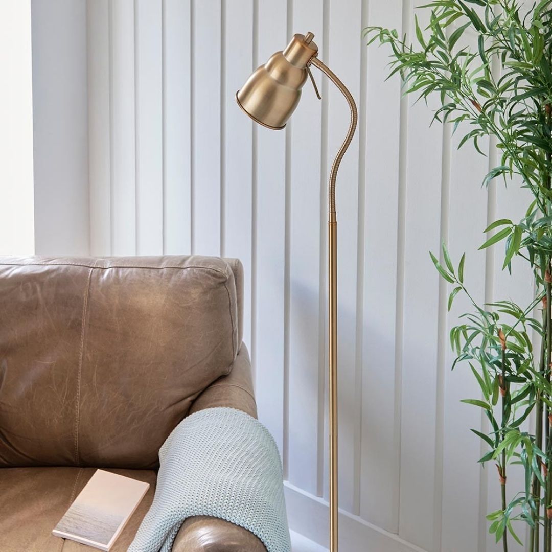 Classic Brass Task Floor Lamp