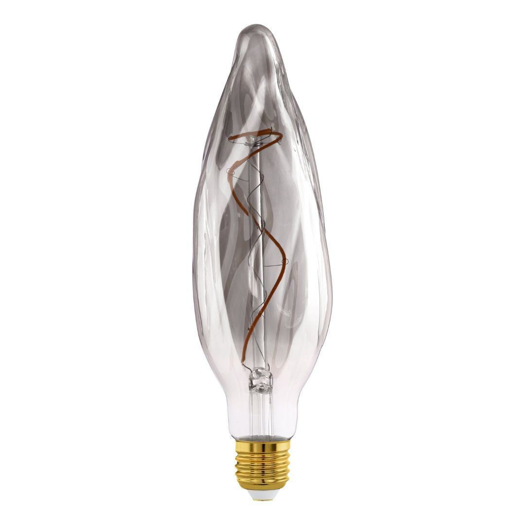 Distorted E27 Dimmable 4W LED Light Bulb Smoked