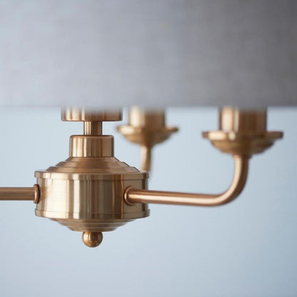 Highclere 3 Light Brass Pendant Ceiling Light