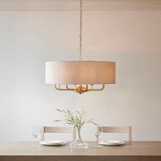 Highclere 8 Light Brass Pendant Ceiling Light