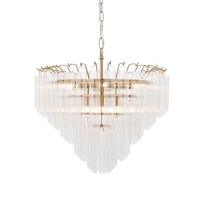 Toulouse 12 Light Gold & Glass Pendant Ceiling Light