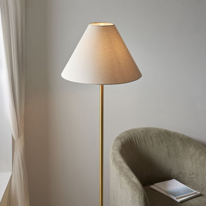 Bertoia Brass & Marble Floor Lamp