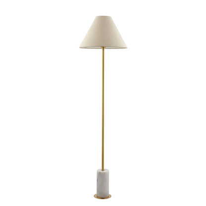 Bertoia Brass & Marble Floor Lamp