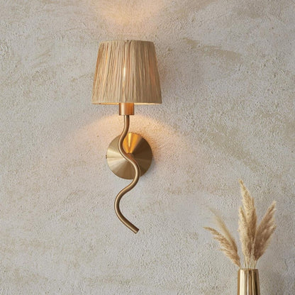 Wriggle Brass Wall Light