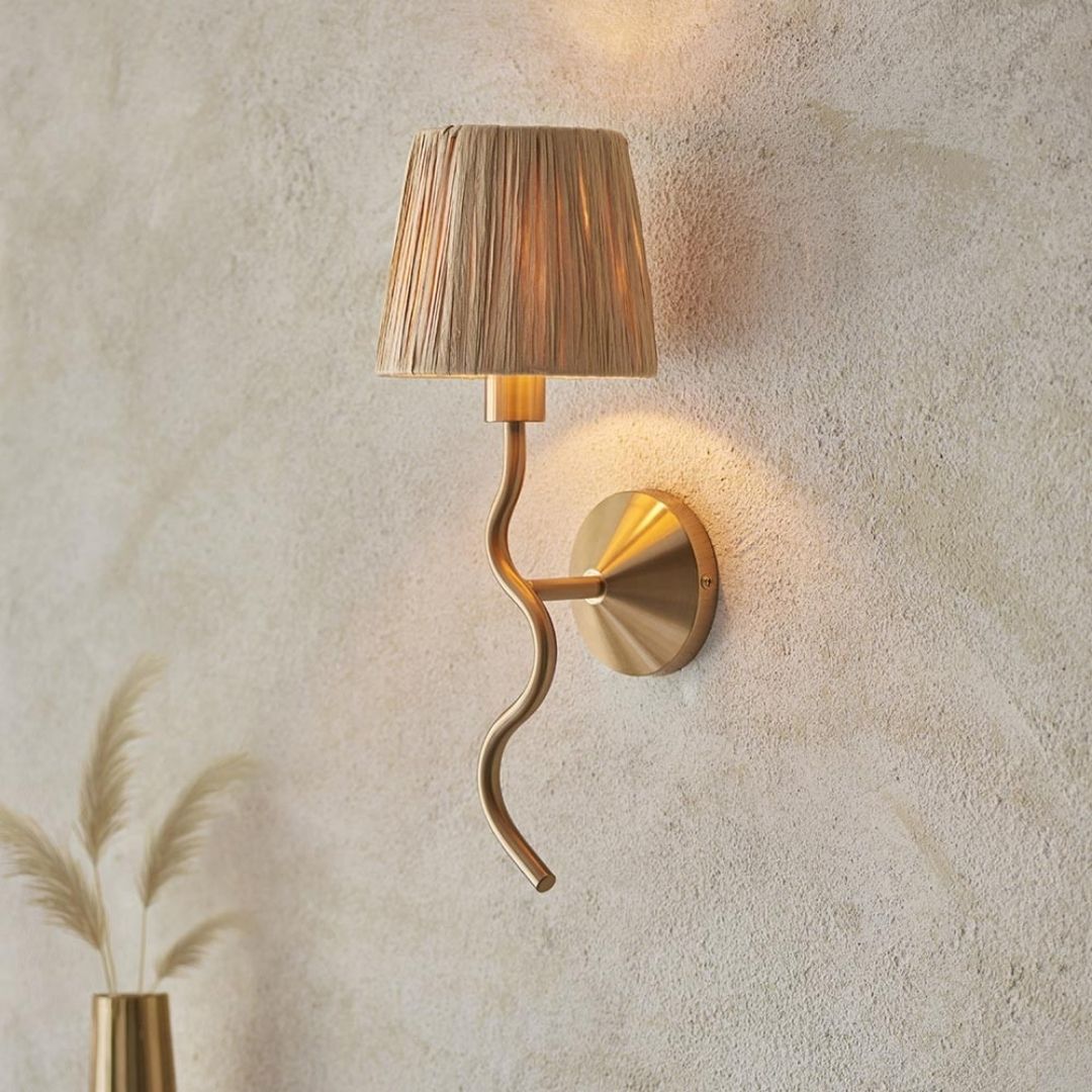 Wriggle Brass Wall Light