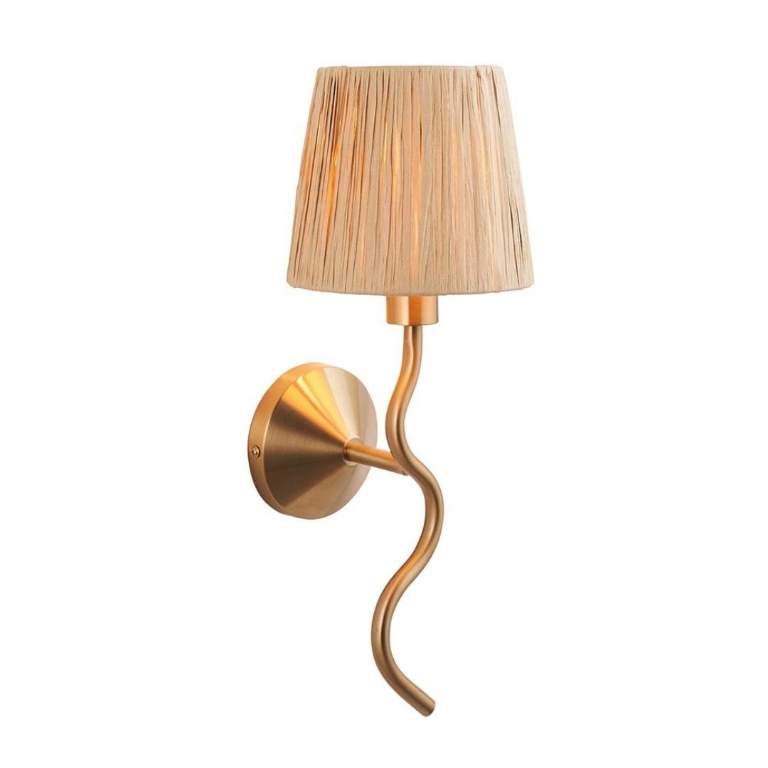 Wriggle Brass Wall Light