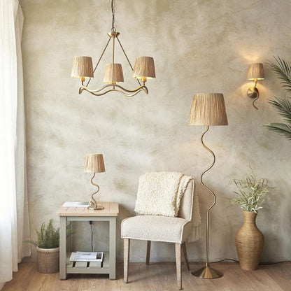 Wriggle Brass Wall Light