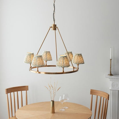 Chester & Leaf 6 Light Brass Pendant Ceiling Light