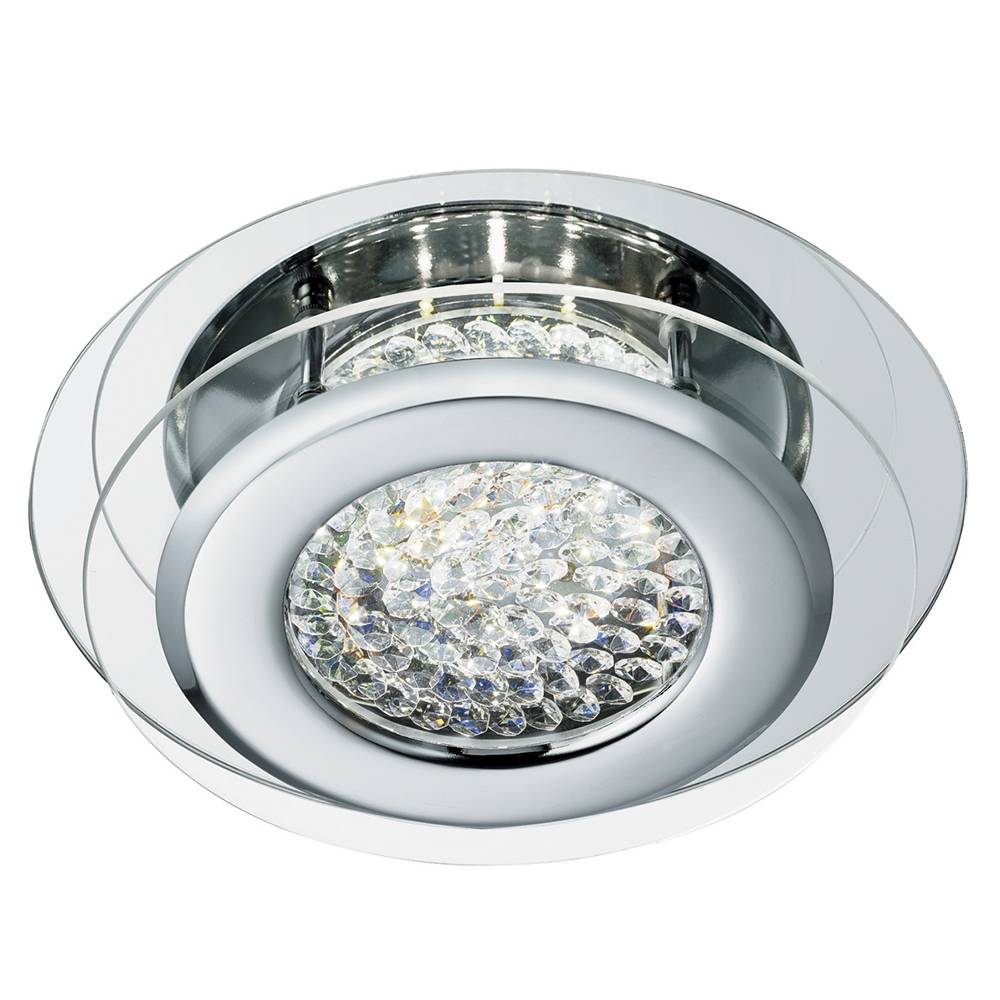 Brianna Polished Chrome LED Flush Ceiling Light