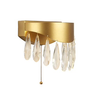 Jewel Gold & Crystal LED Wall Light