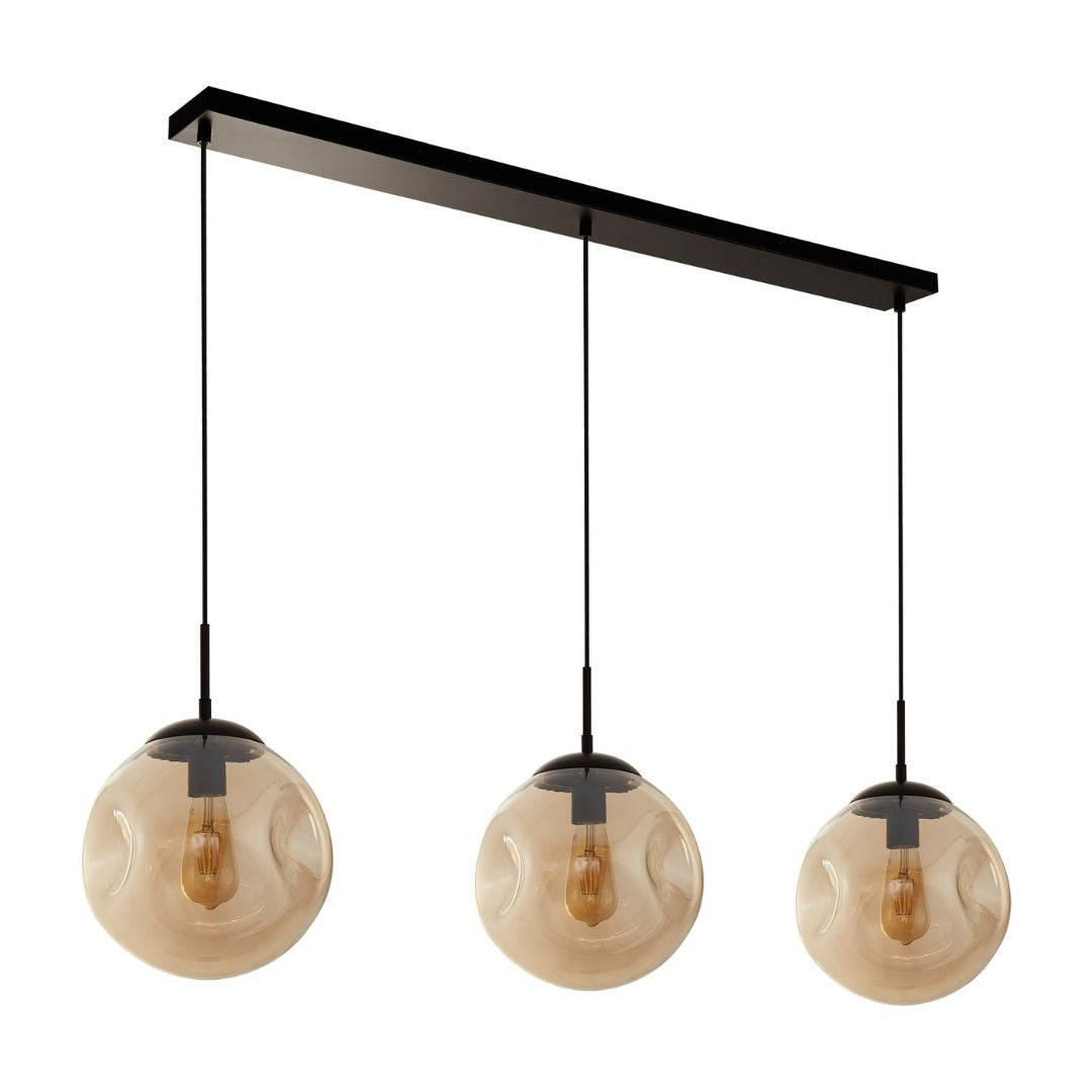 Punch 3 Light Glass Bar Pendant Light