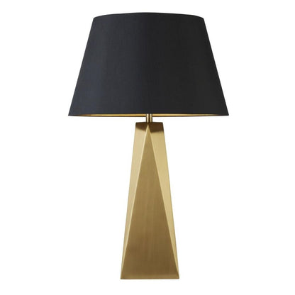 Maldon Gold Table Lamp with Black Shade