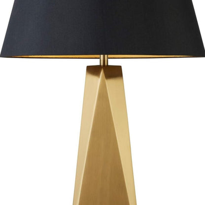 Maldon Gold Table Lamp with Black Shade