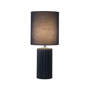 Groove Navy Blue Table Lamp