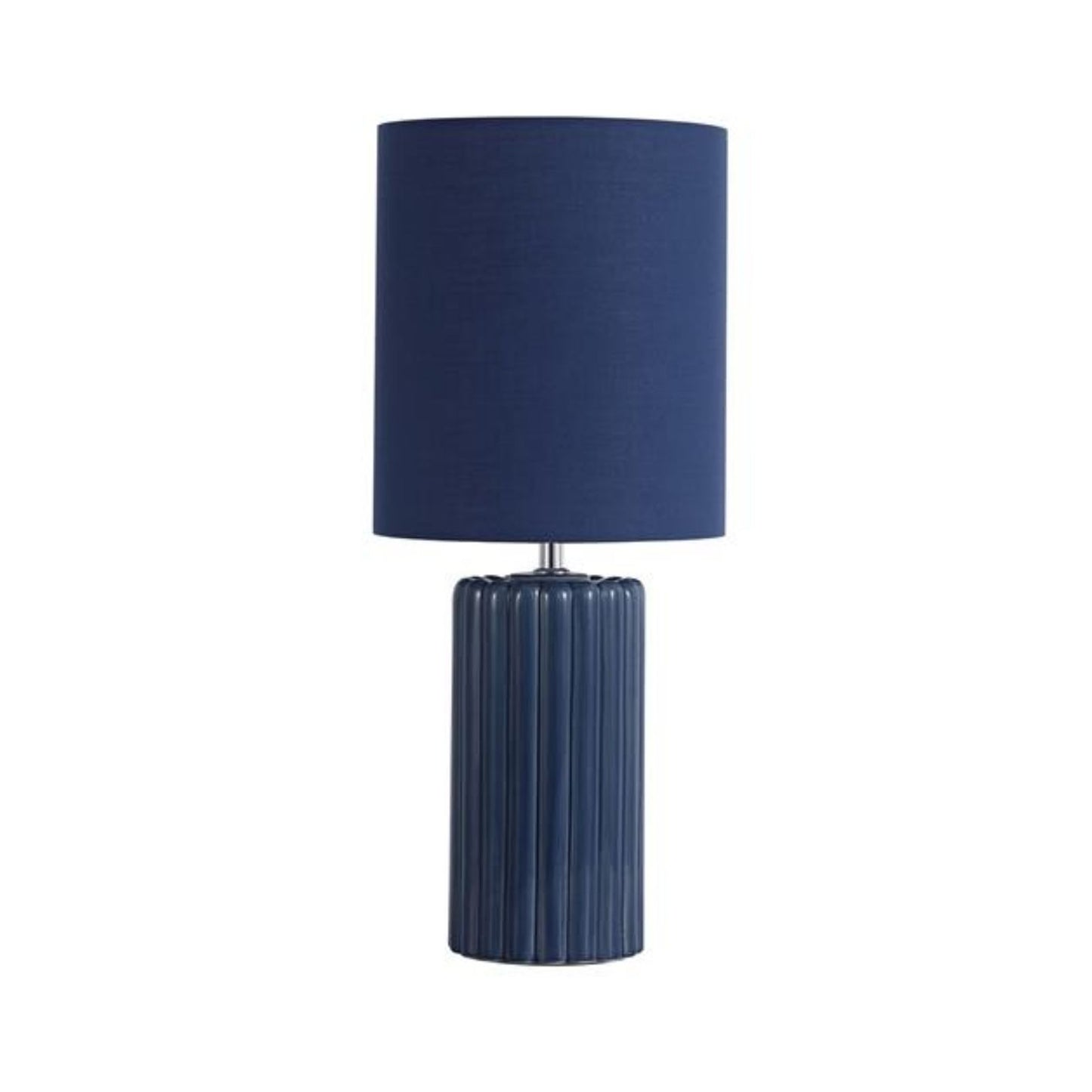 Groove Navy Blue Table Lamp