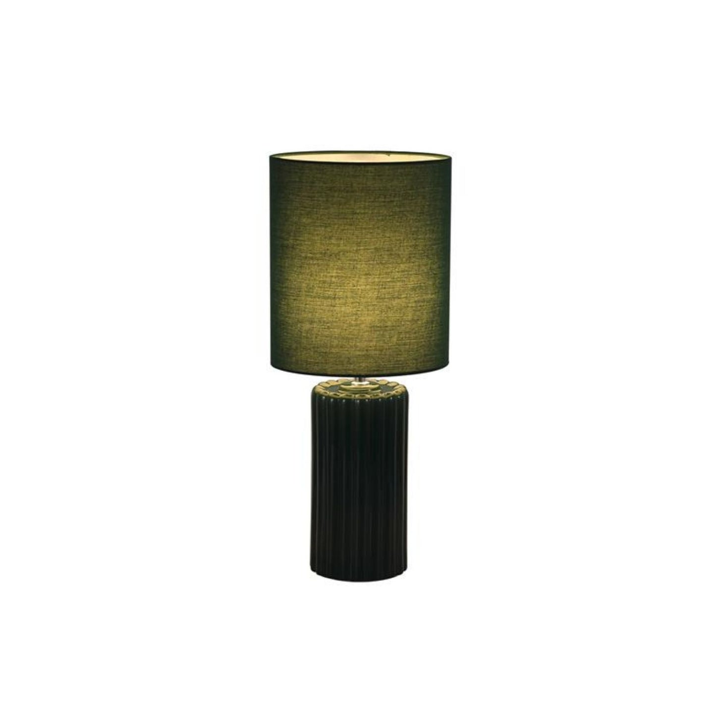 Groove Olive Green Table Lamp