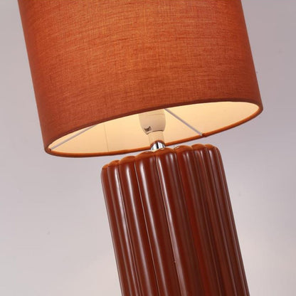 Groove Burnt Orange Table Lamp