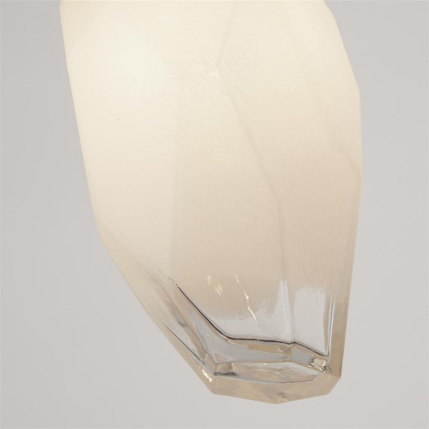 Rocky 1 Light Satin Brass & Glass Pendant Ceiling Light