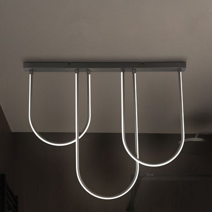 Chime Matte Black LED Pendant Bar