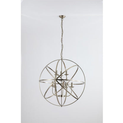 Orbit 8 Light Antique Brass Pendant Ceiling Light