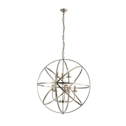 Orbit 8 Light Antique Brass Pendant Ceiling Light