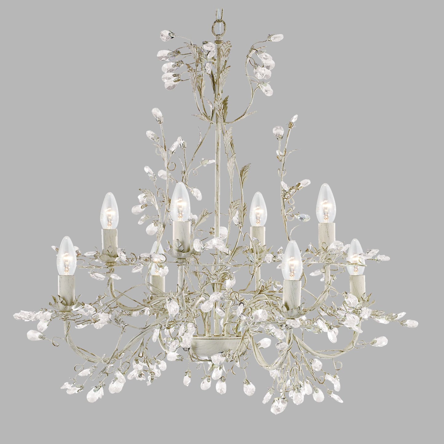 Alamandite 8 Light Crystal Chandelier