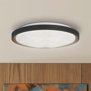 Satellite Black & White LED Flush Ceiling Light