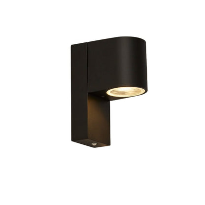 Dusk Till Dawn 1 Light Black IP44 Wall Light