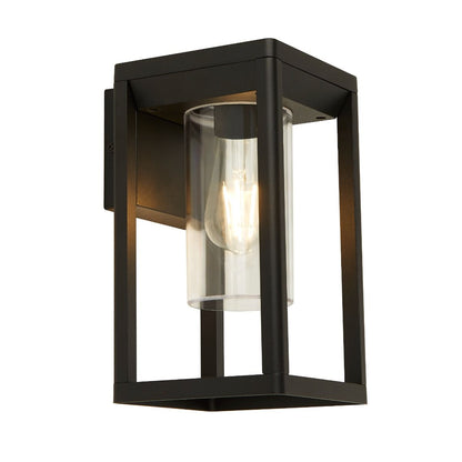 Black Rectangle  IP44 Wall Light