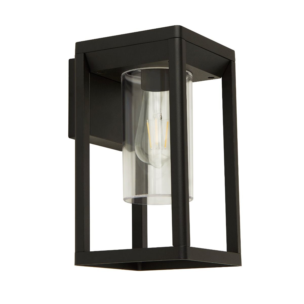 Black Rectangle  IP44 Wall Light