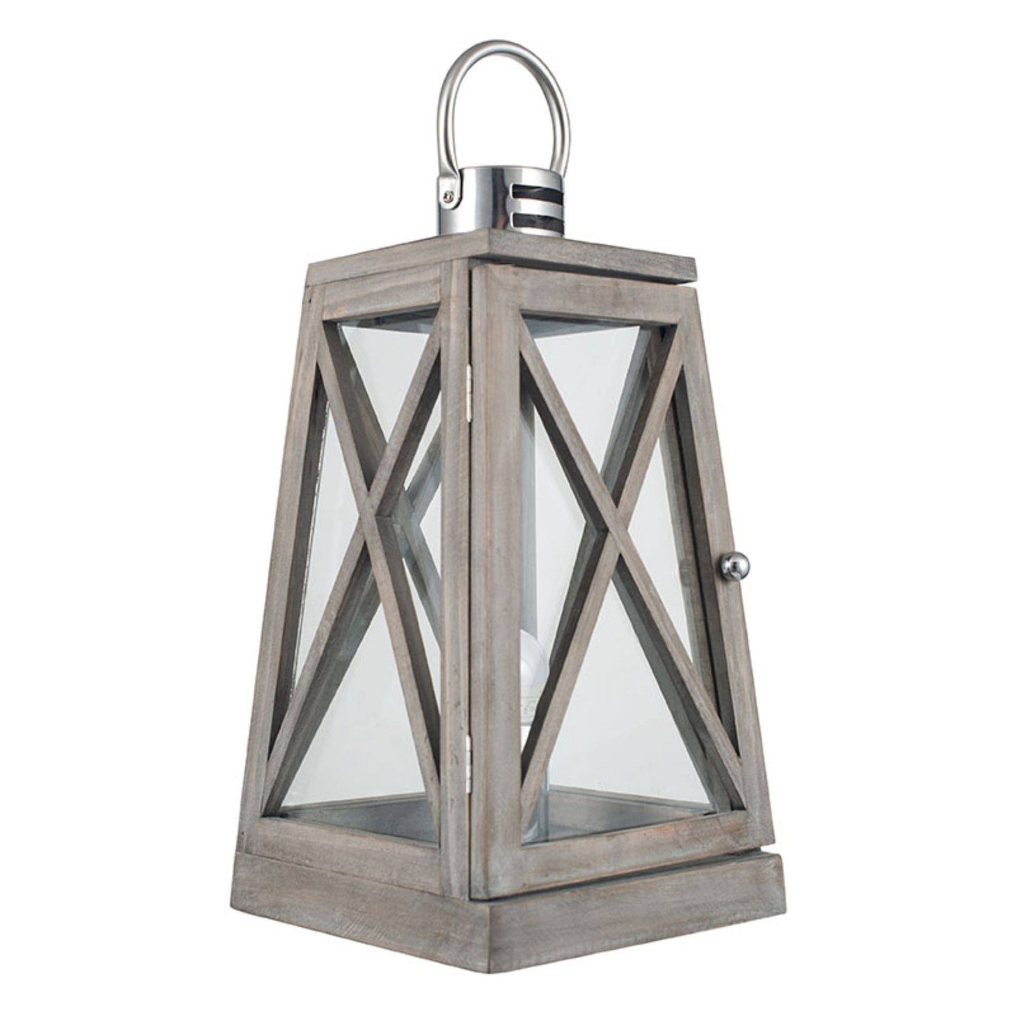 Devon Grey 44cm Lantern Table Lamp