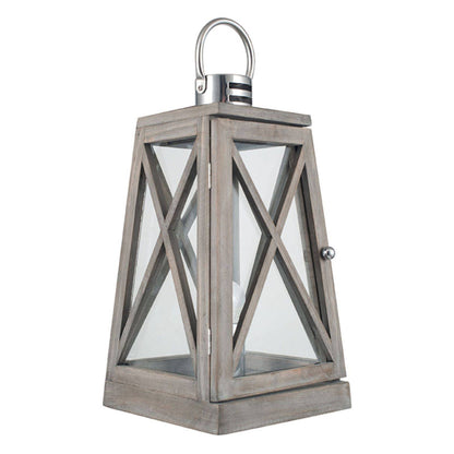 Devon Grey 44cm Lantern Table Lamp