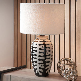 Elkorn Black and White Ceramic Table Lamp