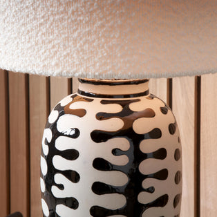 Elkorn Black and White Ceramic Table Lamp