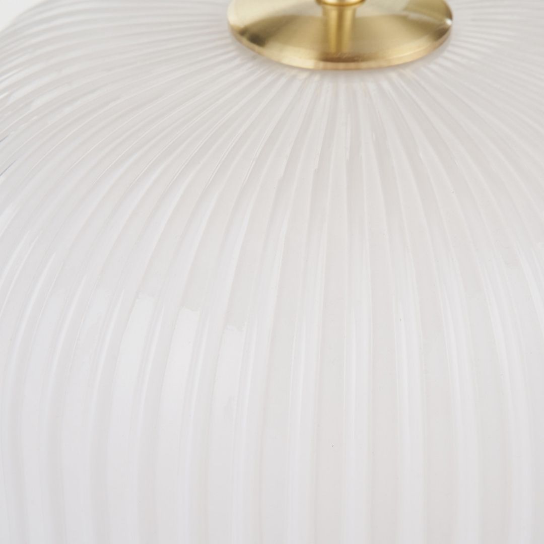 Alexa 3 Light White and Gold Pendant Ceiling Light