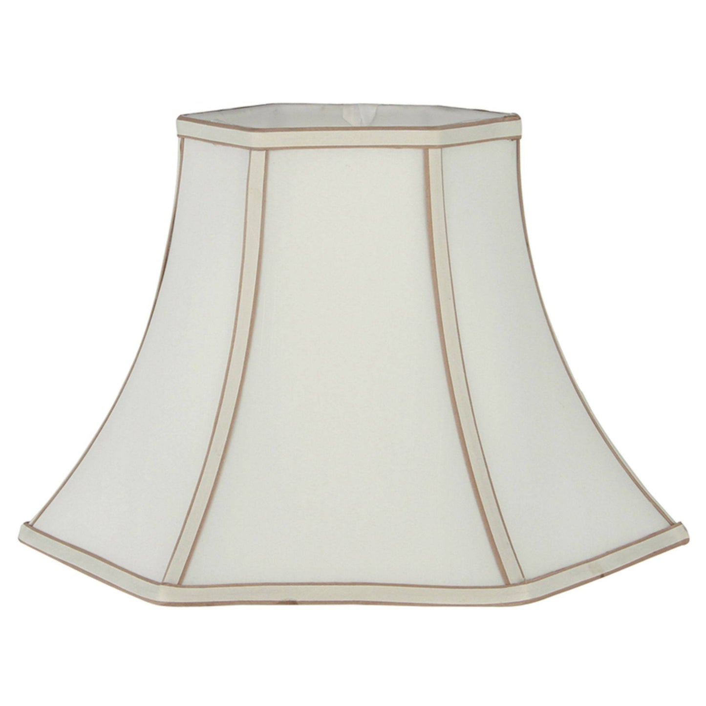 Lyla 35cm Bowed Hexagonal Lamp Shade Cream