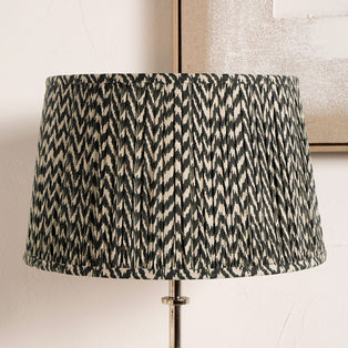 Vienna 30cm Black & White Chevron Pleated Shade