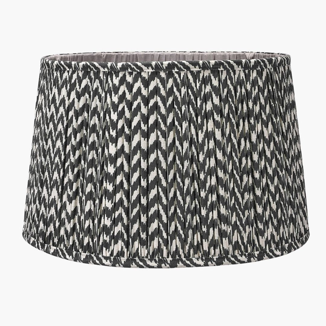 Vienna 50cm Black & White Chevron Shade